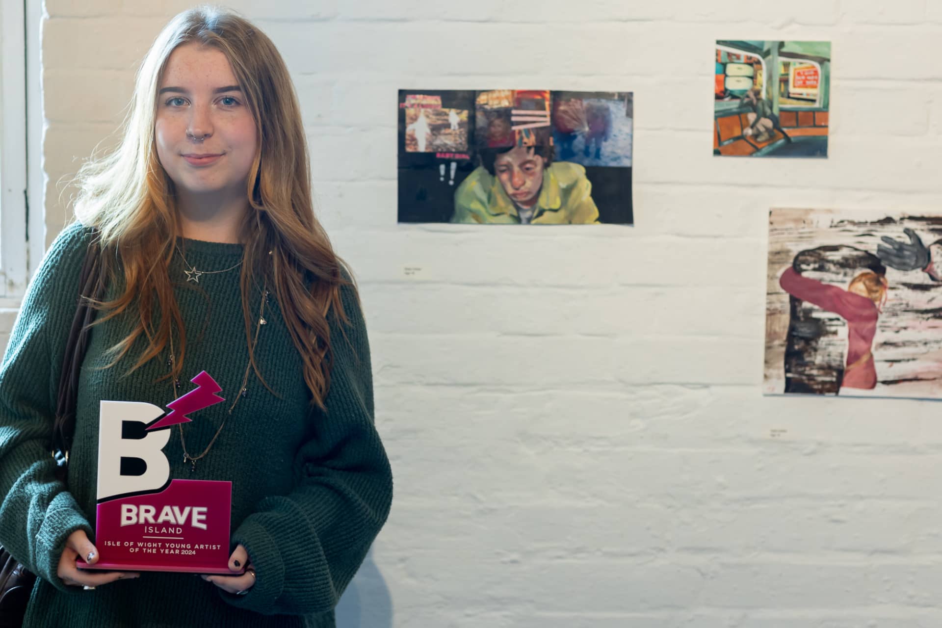 Elsie Calder at Launch of Brave Island Artist of the Year Award