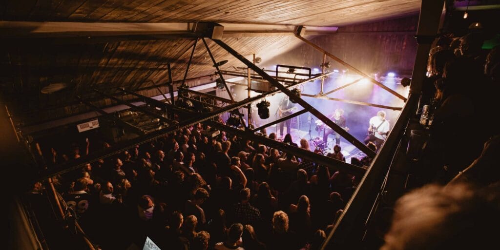 six60 on stage at Strings Bar and Venue