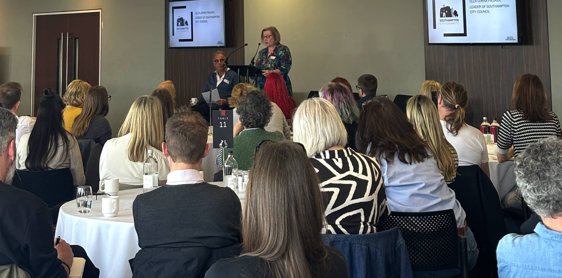 Speaker at solent cultural forum meeting