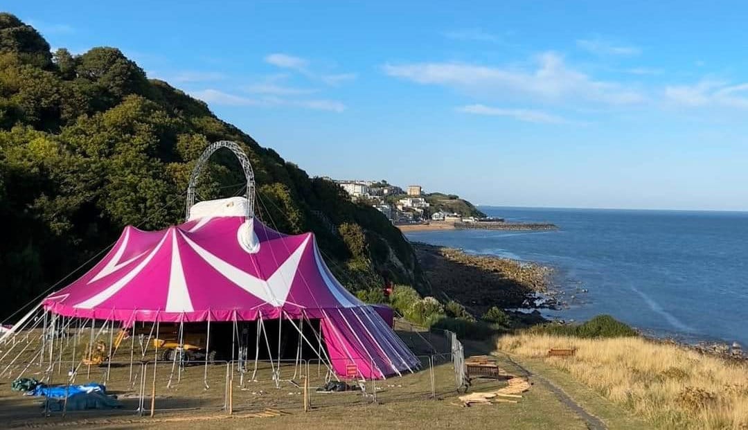 Ventnor Fringe's new big top being built 
