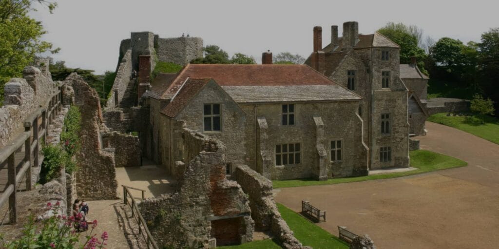Carisbrooke Castle Museum from the air
