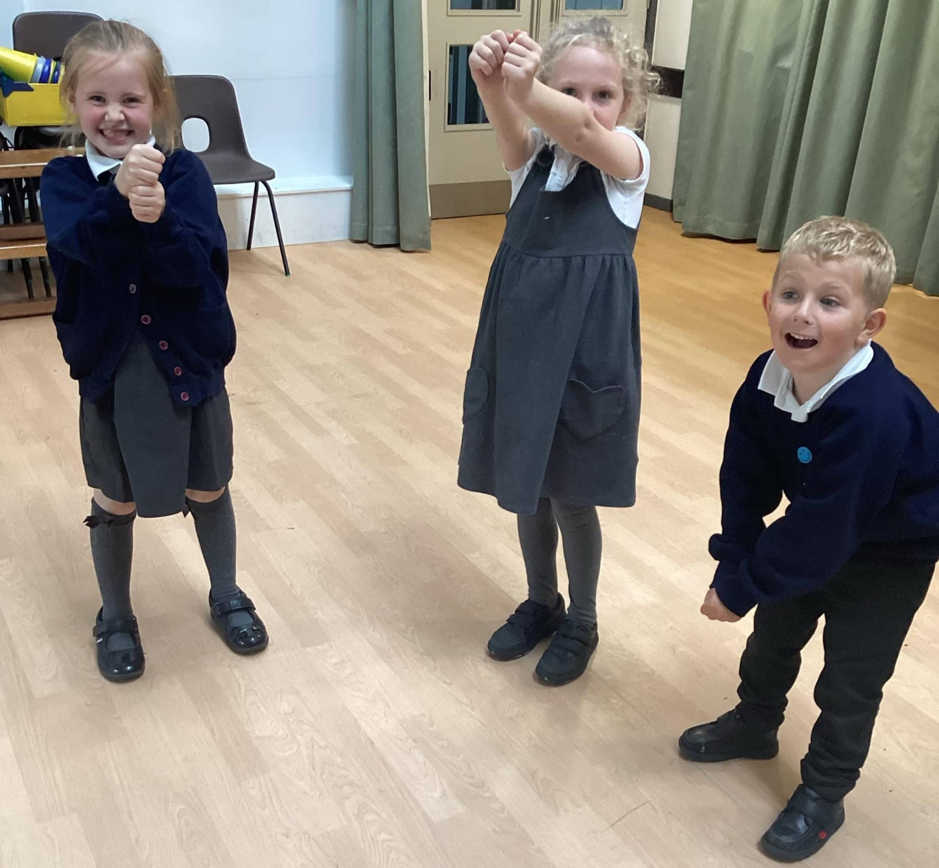 Y2 pupils enacting the Great Fire of London