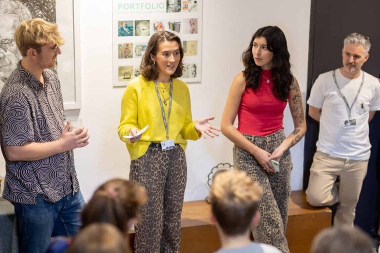 Judges at the opening event announcing the winners