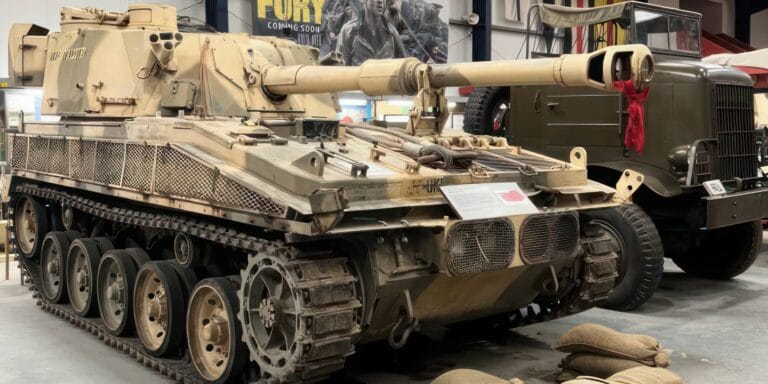 Military vehicles in the museum