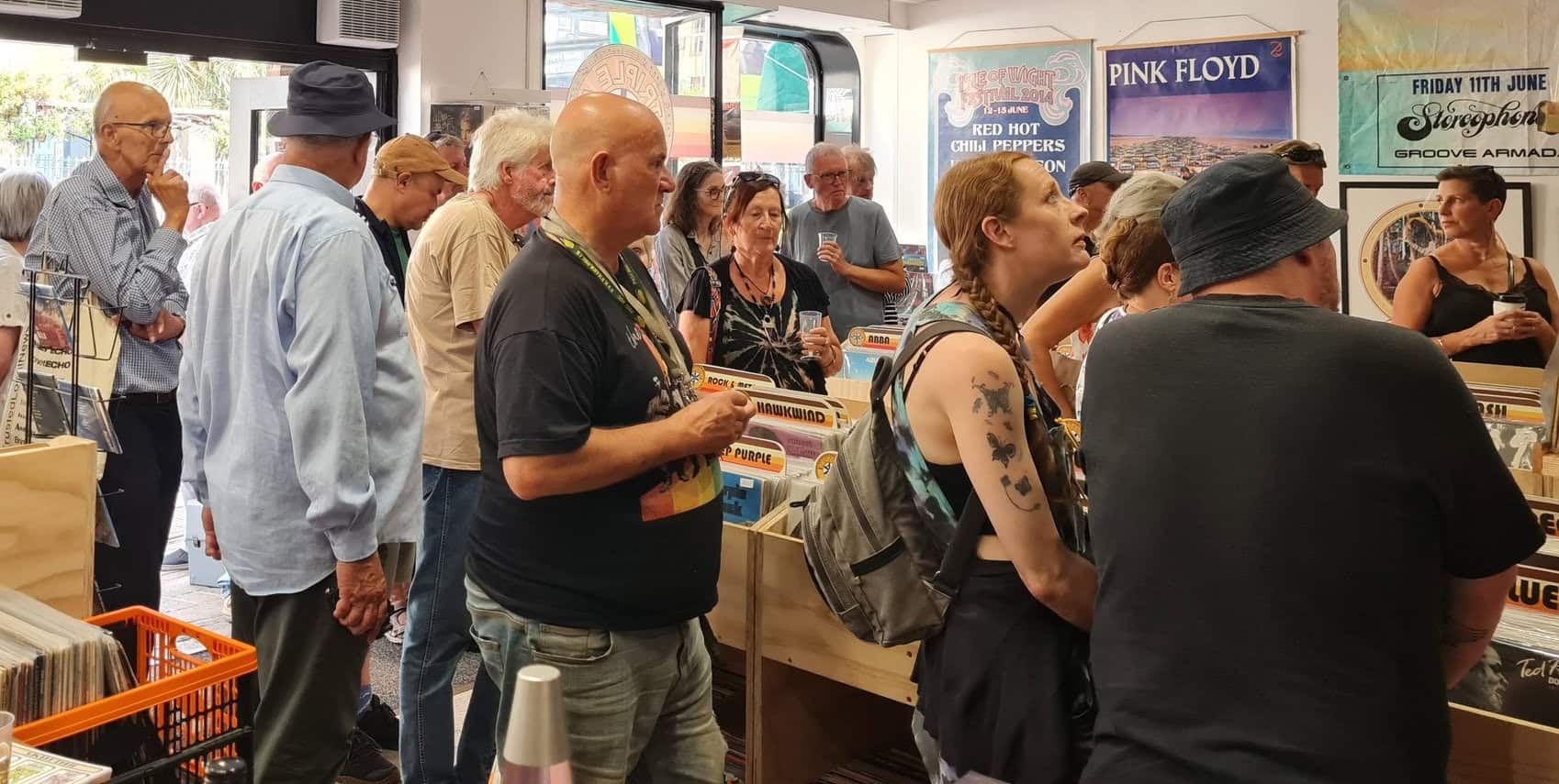 The audience at the launch of the Wight Music Experience Museum