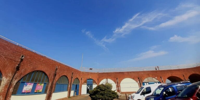 The outside of fort victoria