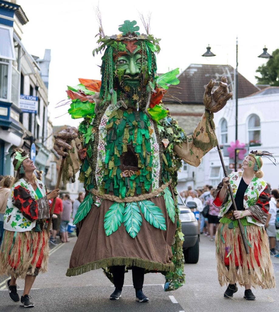 Green Man at Ventnor Carnival 2024