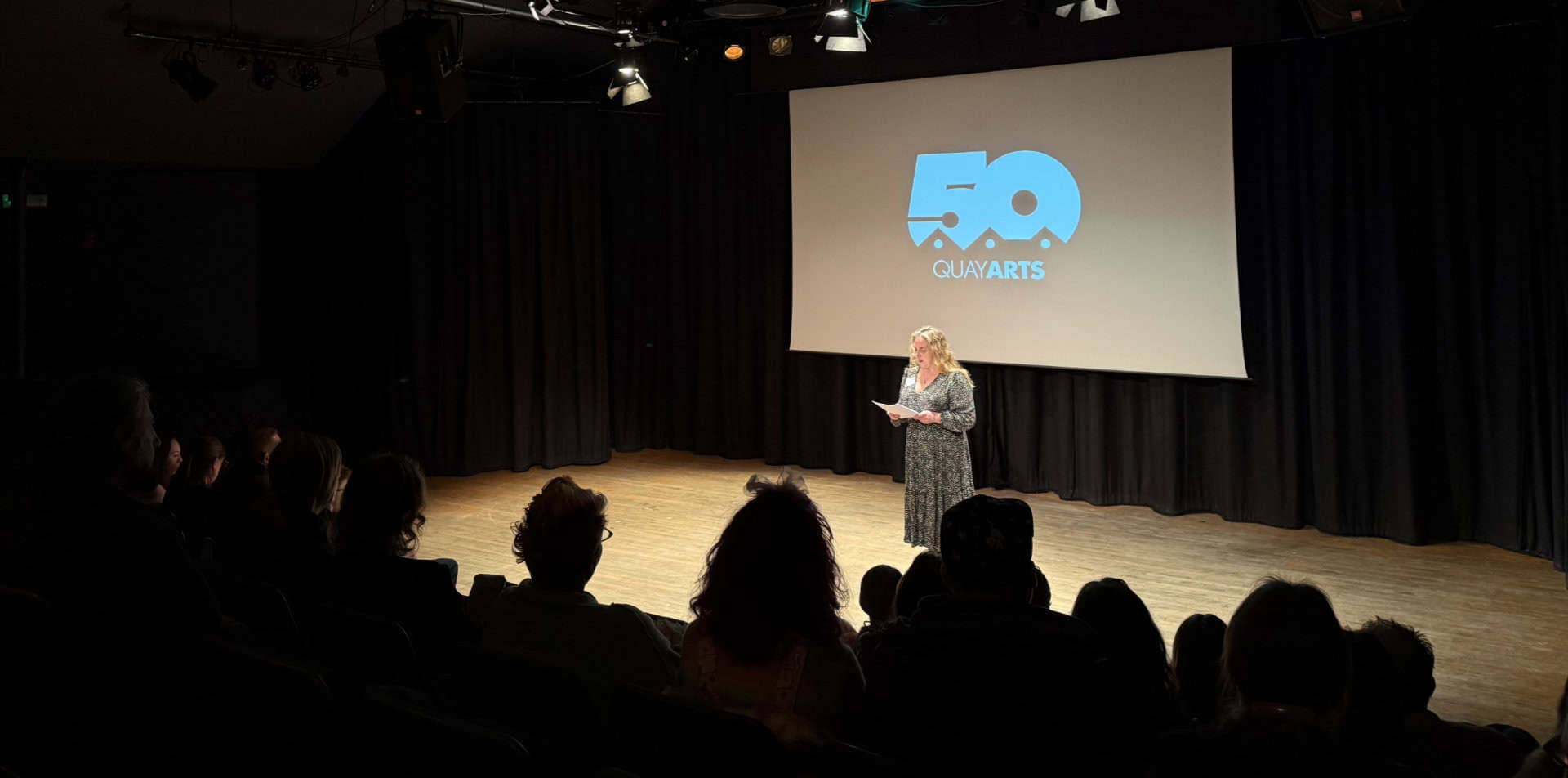 Lisa Kerley at the film launch at Quay Arts