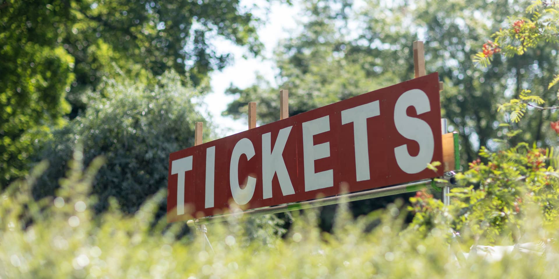 Tickets sign at Ventnor Fringe