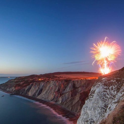 Fireworks at Alum Bay by Visit Isle of Wight