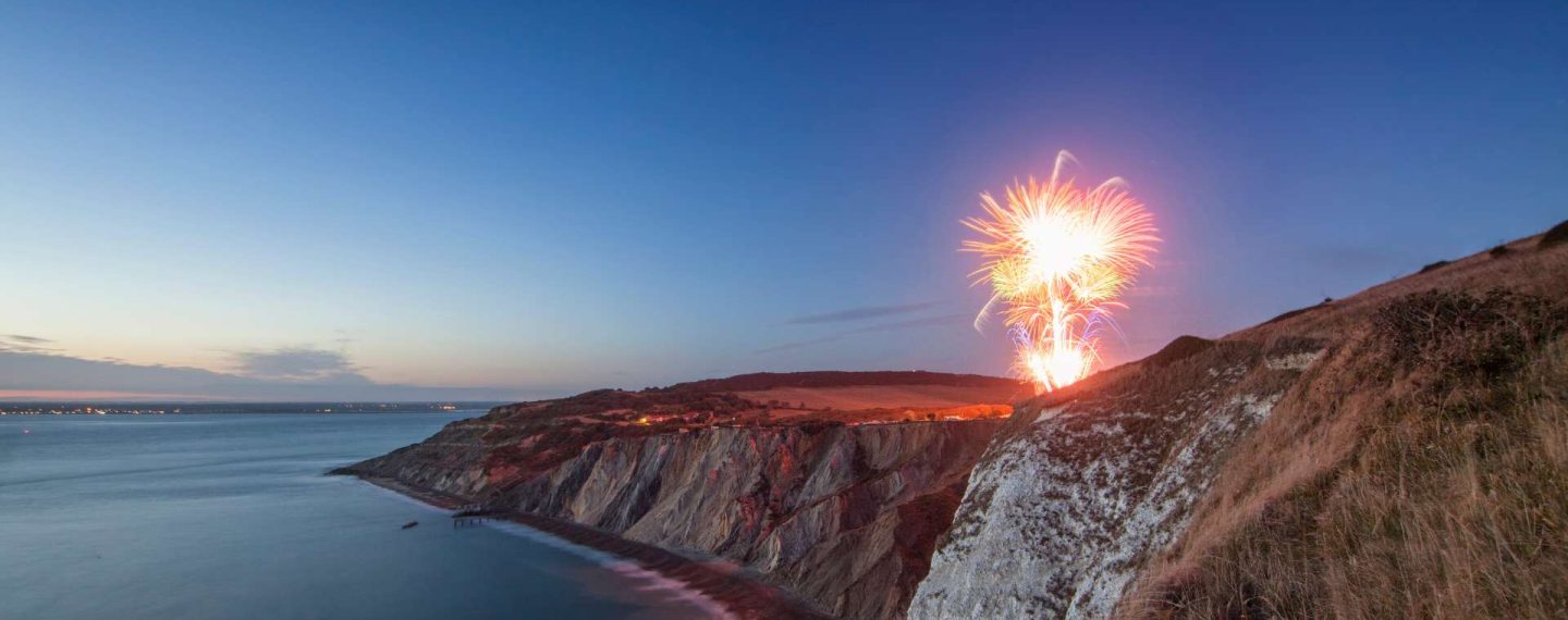 Fireworks at Alum Bay by Visit Isle of Wight