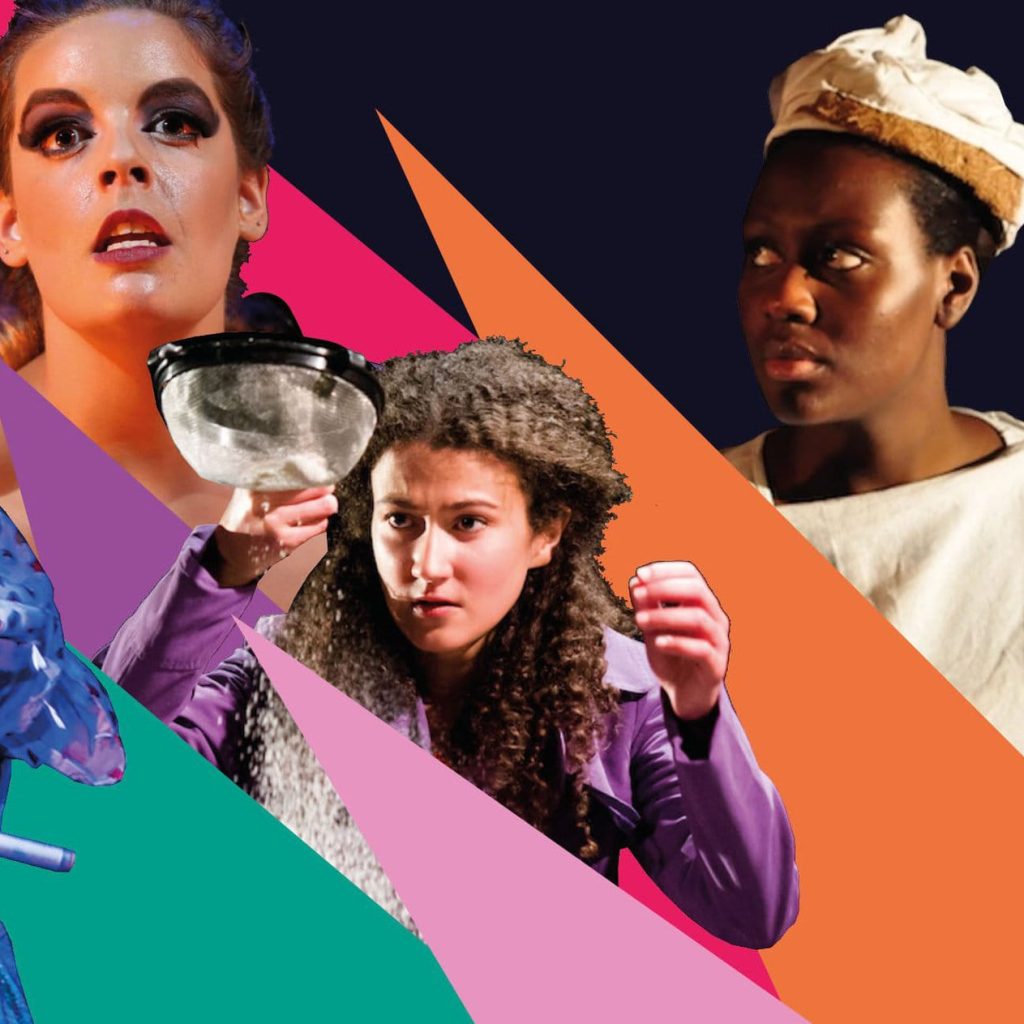 Collage of photos of stonecrabs performances